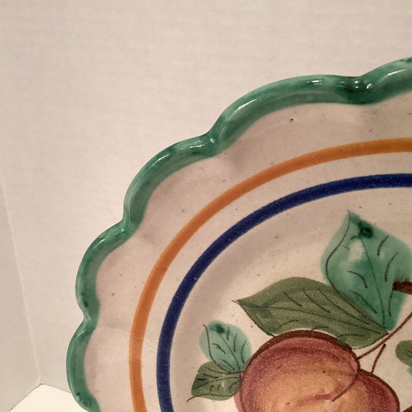 Hand painted Italy Pottery 10” Plate - Picture 2 of 6